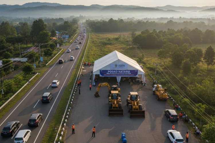 12 Posko Nataru Disiagakan di Jalan Lintas Riau