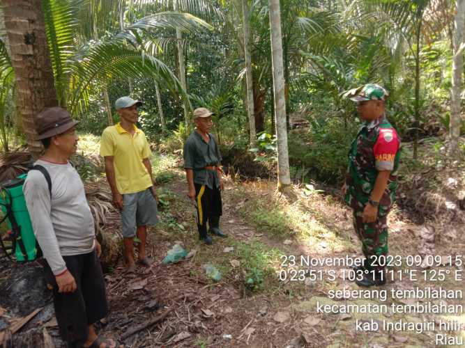 Sertu M.Yasin Bersama Tim Terpadu Api Lakukan Patroli Karlahut