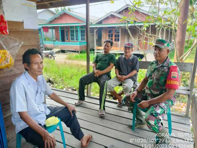 Babinsa Sampaikan Wasbang Bernegara