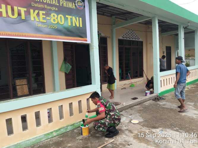 Babinsa Sertu Ali Gelar Kegiatan Bakti Teritorial Prima, Wujud Kemanunggalan TNI dan Rakyat di Tembilahan Hulu