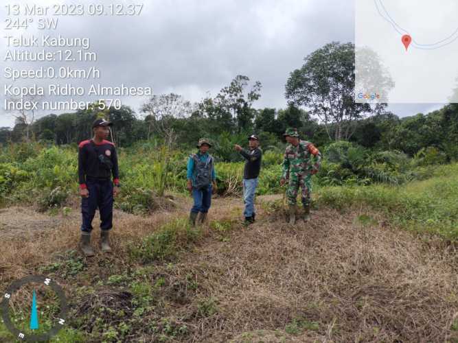 Babinsa Pastikan Tidak Ada Titik Api di Hutan Lindung