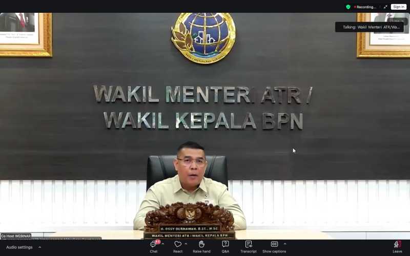 Wamen ATR/Waka BPN Apresiasi Peran Strategis MAPPI dalam Sistem Penilaian Nasional