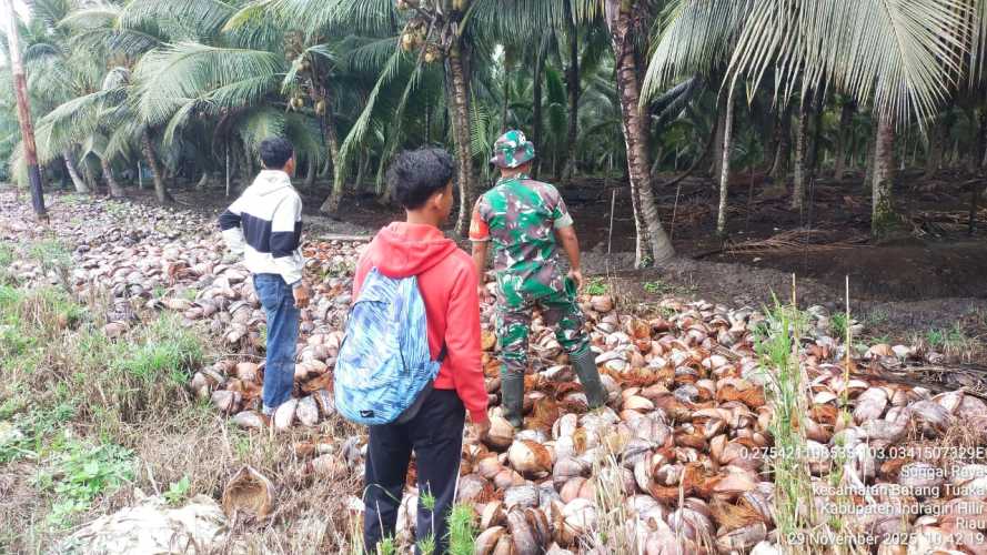 Babinsa memberikan penyuluhan langsung kepada masyarakat tentang pentingnya menjaga lingkungan