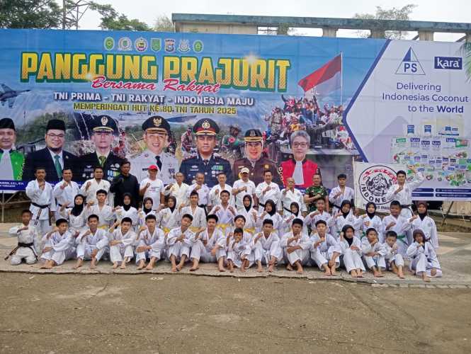 Ujian Kenaikan Tingkat (UKT) Perguruan Karate DO / TAKO Indonesia Pengcab Indragiri Hilir Dilaksanakan
