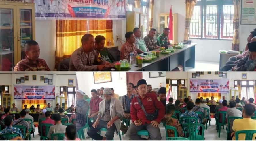 Babinkamtibmas Desa Rantau Panjang Polsek Enok Lakukan Pendampingan  Pembentukan Koperasi Merah Putih