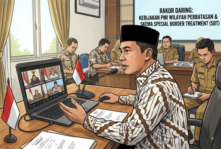 Wabup Meranti Dorong Kebijakan Khusus Pekerja Migran Perbatasan ke Malaysia
