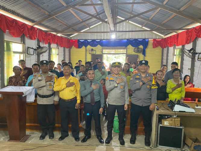 Polsek Kempas Lakukan Pengamanan Perayaan Kenaikan Yesus Kristus Tahun 2024 di Gereja dan Rumah Ibadah.