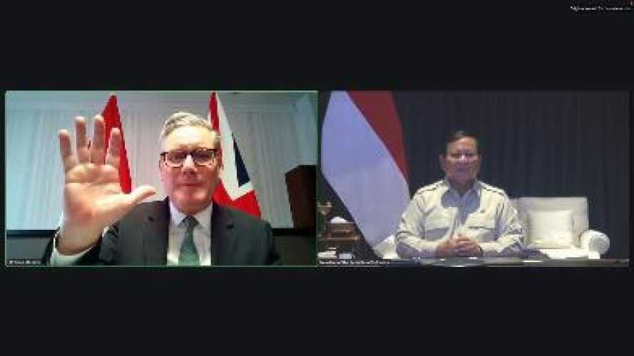 Presiden Prabowo dan PM Keir Starmer Gelar Pertemuan Virtual, Bahas Kemitraan Strategis