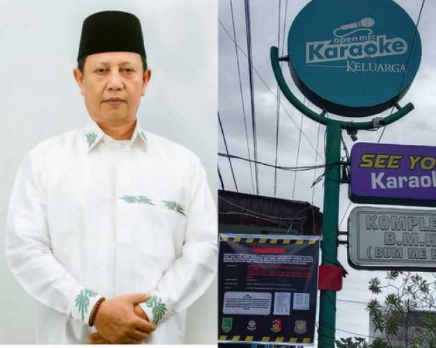 Bupati Rohil Cabut Izin dan Segel Karaoke 