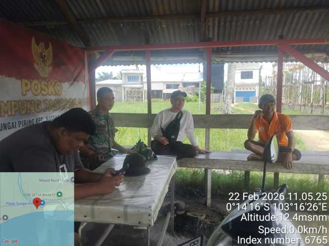 Babinsa Sungai Piring Ajak Warga Perkuat Keamanan Lingkungan, Ciptakan Wilayah Aman dan Kondusif