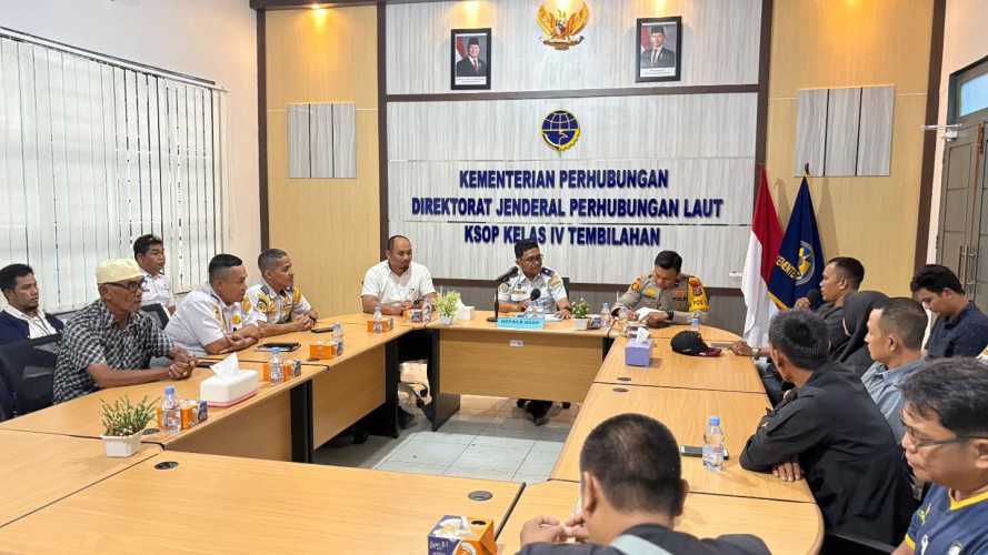 KSOP Kelas IV Tembilahan Perkuat Koordinasi Antisipasi Lonjakan Penumpang NATARU 2025/2026