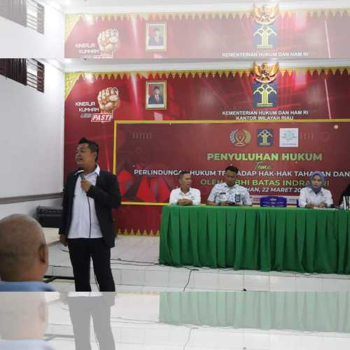 LBHI Batas Indragiri Lakukan Penyuluhan Hukum Kepada Warga Binaan Lapas Kelas IIA Tembilahan