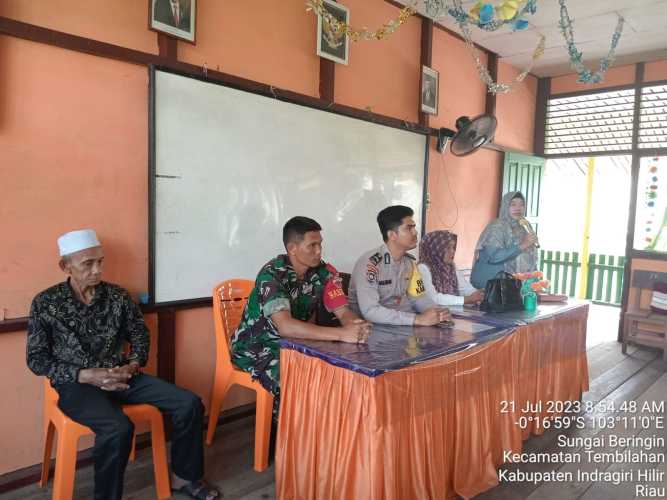 Sertu Deni Sutrisno Bentuk Pengamanan dilingkungan Sekolah Atasi Tingkat Pencurian