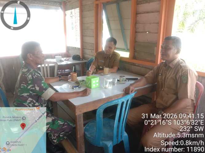 Danposramil 01/Tembilahan, Peltu Jaharzam memperkuat semangat kebersamaan pasca Lebaran Idul Fitri