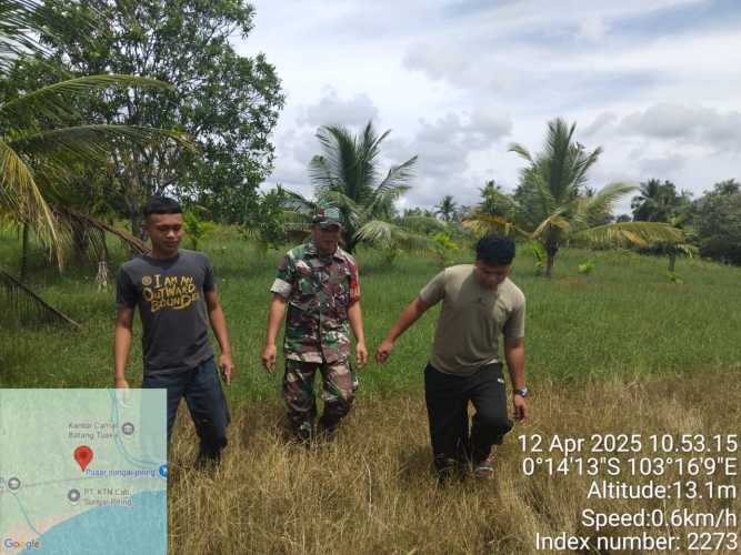 Sertu Januar Telusuri Wilayah Terhadap Kerawanan Karhutlah
