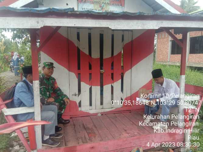 Babinsa Selalu Mengingatkan agar Selalu Berpikir Positif