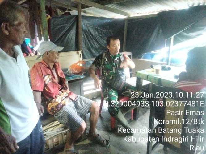 Babinsa Hinbauan  Kamtibmas di Desanya