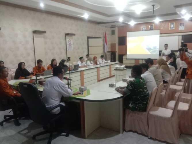 Mewakili Dandim, Danposramil 01/Tembilahan Hadiri Rapat Inflasi