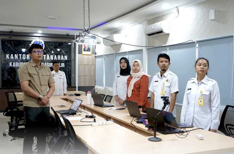 Kepala Kantor Pertanahan Indragiri Hilir Ikuti Bimtek Penguatan Layanan KKPR di Pulau Sumatera
