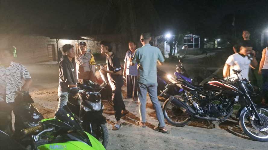 Polsek Kota Kisaran Gelar Patroli Malam Cegah Geng Motor, Begal, dan Tawuran