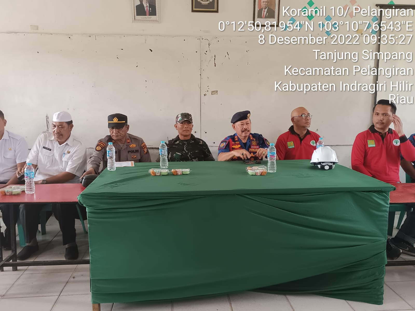 Danramil Menghadiri Sosialisasi dan Latgab Penanggulanan Karhutlah