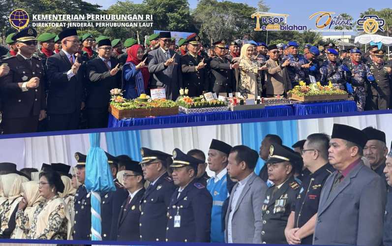 Kepala KSOP Kelas IV Tembilahan Hadiri Upacara Hari Bhayangkara ke-80, Perkuat Sinergi Antarinstansi