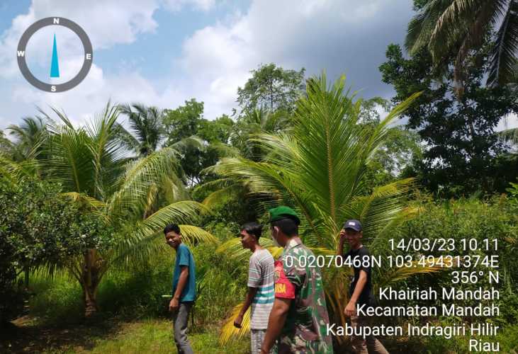 Menghadapi Kemarau,Babinsa Rutinkan Patroli Karhutlah