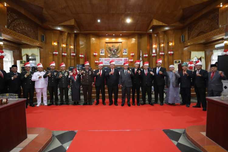 Dandim 0208/Asahan Ikuti Pidato Kenegaraan Presiden RI Menjelang HUT ke-80 Republik Indonesia Secara Virtual