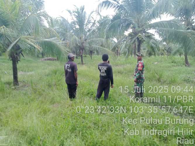 Dengan Patroli Serda Hendra Kardi Membangun Optimalisasi Wilayah Binaan Bebas Karhutlah