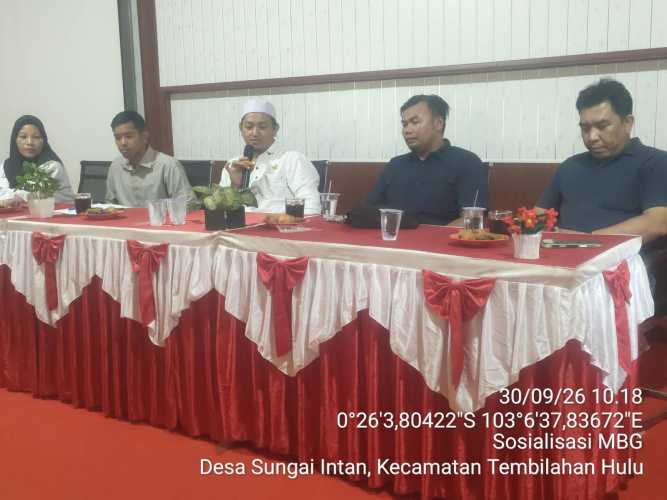 Pemdes Sungai Intan Gelar Sosialisasi MBG