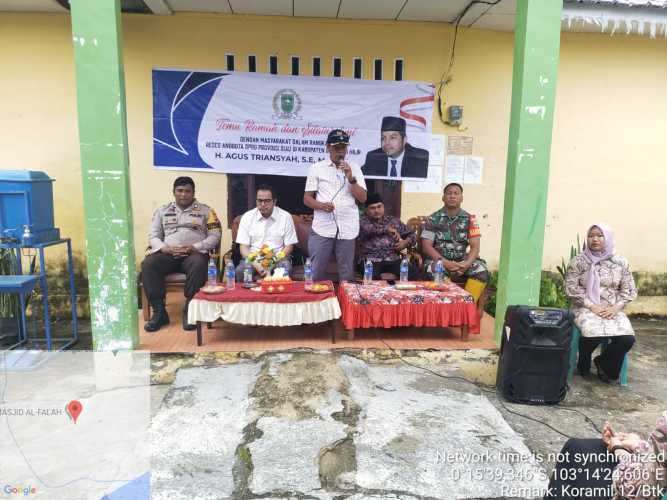 Babinsa Mendampingi Kunker Anggota DPRD Provinsi Riau