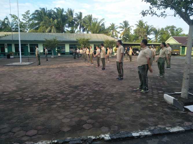 Seluruh Babinsa Koramil 01/Tembilahan Lakukan SKJ Bersama Kodim