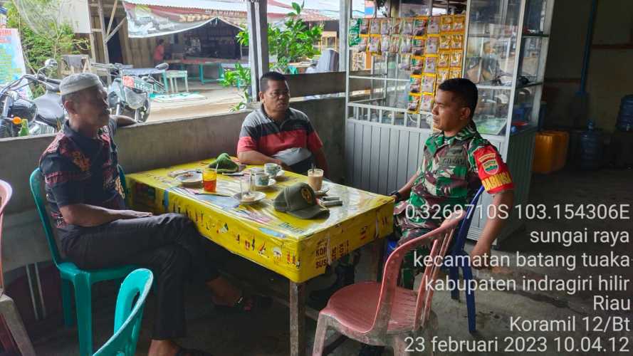 Babinsa Tularkan Sifat tenggang Rasa Kepada Umat Beragama