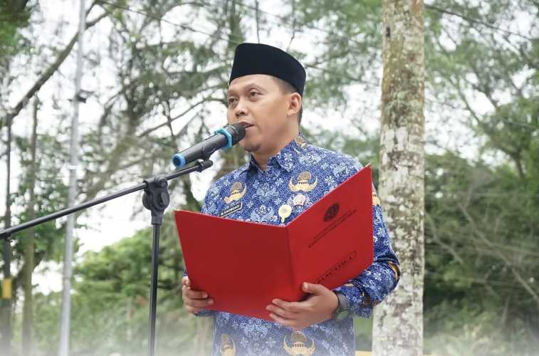 Kantah Indragiri Hilir Gelar Upacara Hari Kesadaran Nasional, Kepala Kantor Tekankan Semangat Pelayanan