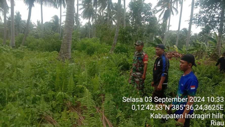 Babinsa Pulau Burung Dorong Pengentasan Karhutlah Lebih Cepat Lagi