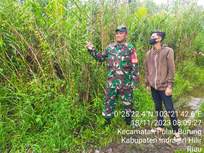 Serda Ahmad Feri Tentukan Koordinat Konsentrasi Patroli Karhutlah