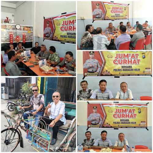 Jumat Curhat Polres Inhil, Sinergi dengan Masyarakat untuk Kamtibmas Kondusif