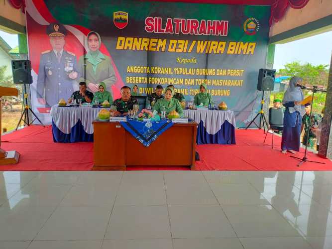 Kunker Danrem ke Wilayah Koramil Pulau Burung Agendakan Beberapa Kegiatan