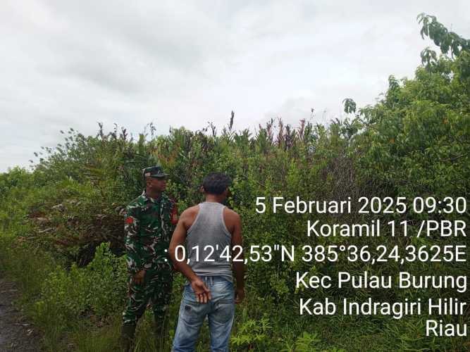 Babinsa Koramil 11/PBR Gelar Patroli Karhutla, Hasilkan Titik Api Nihil