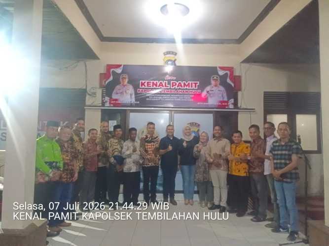 Kepala Desa Sungai Intan Hadiri Kenal Pamit Kapolsek Tembilahan Hulu, Perkuat Sinergi untuk Kamtibmas