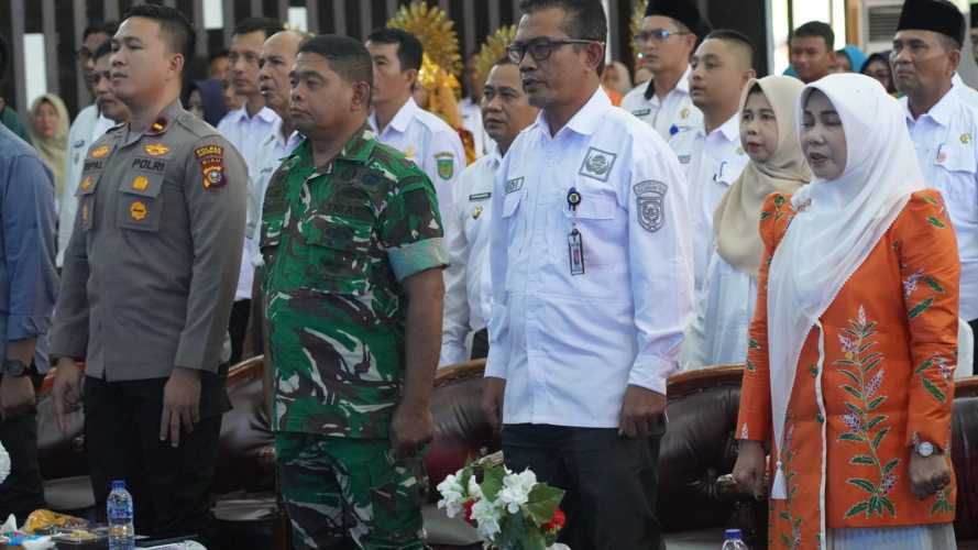 Danramil 01/Tembilahan, Kapten Inf. A. Siregar, mewakili Dandim 0314/Inhil menghadiri kegiatan Lomba Cipta Menu B2SA