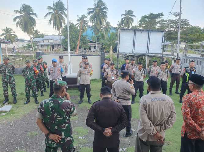 Danramil 11/Pulau Burung Pimpin Apel Bersama Kesiapsiagaan Pengamanan Nataru