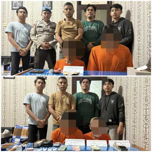 Gerebek Rumah DPO, Polsek Enok Amankan 23 Gram Sabu dan Pil Ekstasi, Satu Bandar Kabur