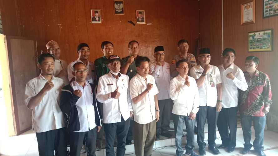 Danramil Kecamatan Gaung Anak Serka Hadiri Rapat Koordinasi Tingkat Kecamatan