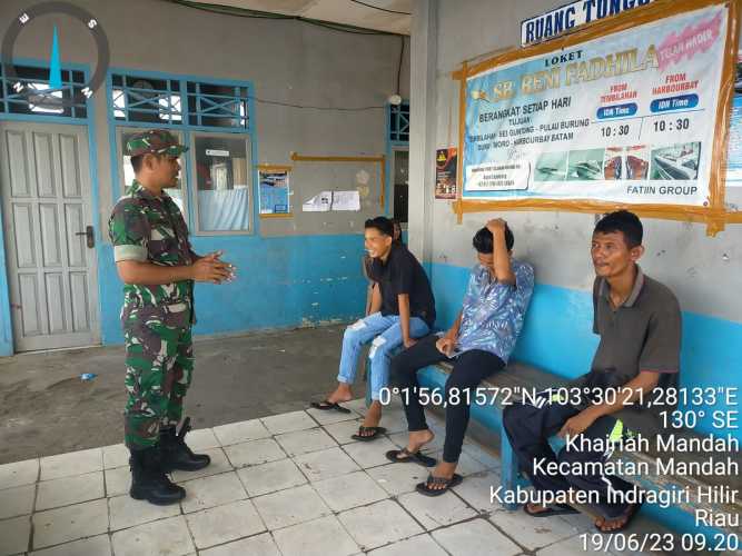 Serda Tulus Lumban Gaol Lakukan Sosialisasi Kebersihan di Lingkungan Pelabuhan