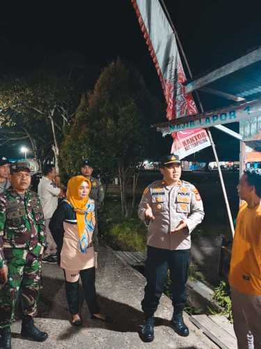 Forkopincam Tempuling,TNI- Polri  Gelar Patroli Gabungan dan Sambangi Pos Kamling