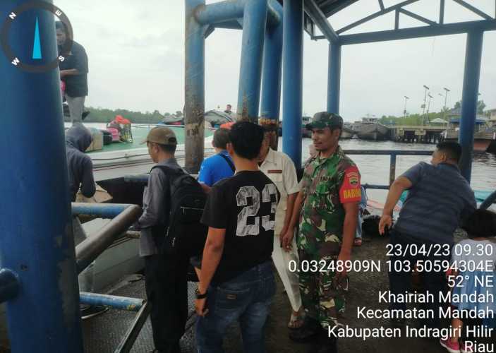 Serda Tulus Lumban Gaol Pantau Embarkasi dan Debarkasi Mudik di Pelabuhan Sembuang