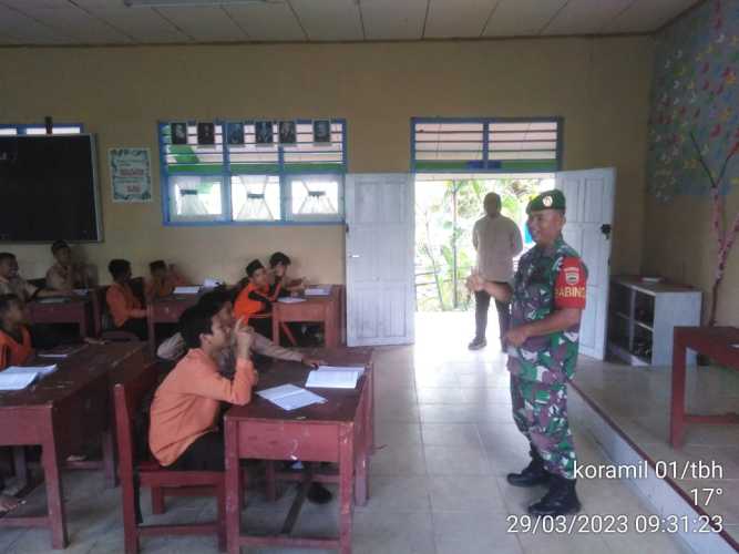 Pembinaan Nilai Pancasila, Babinsa Kembali Masuk Ke Sekolah