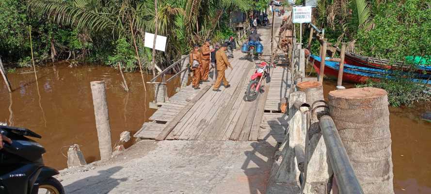 Soal Polemik Jembatan Sungai Piring, Forkopimcam Batang Tuaka Langsung Mengambil Tindakan Nyata