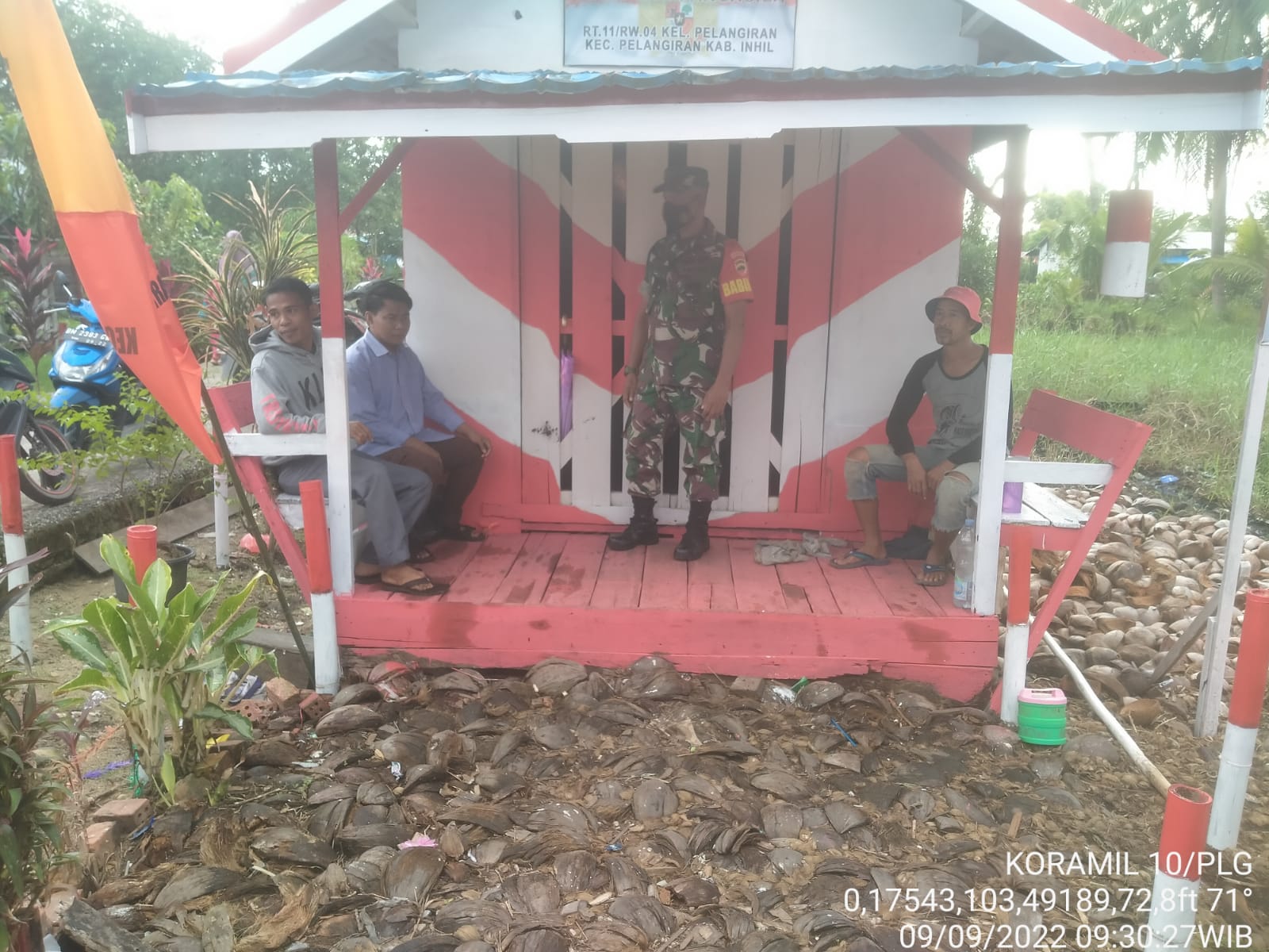 Serda Mulyadi Babinsa Koramil 10/Pelangiran Berikan Jiwa Kemufakatan Pancasila